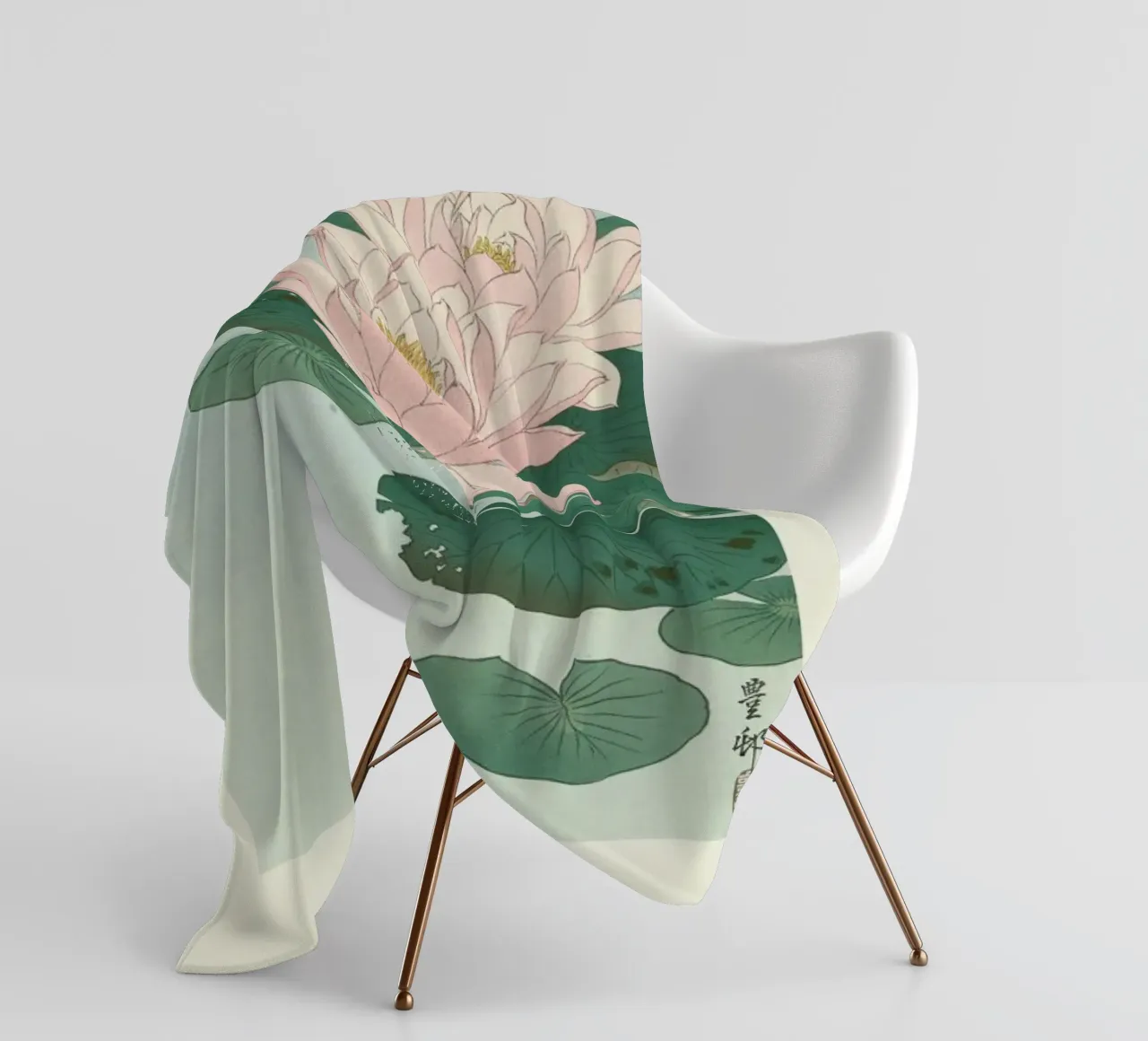 Ohara Shôson - Flowering Water Lily coperta in pile da ARTOTHEK