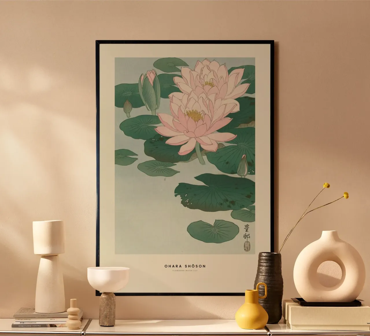Ohara Shôson - Flowering Water Lily carta hahnemühle da ARTOTHEK