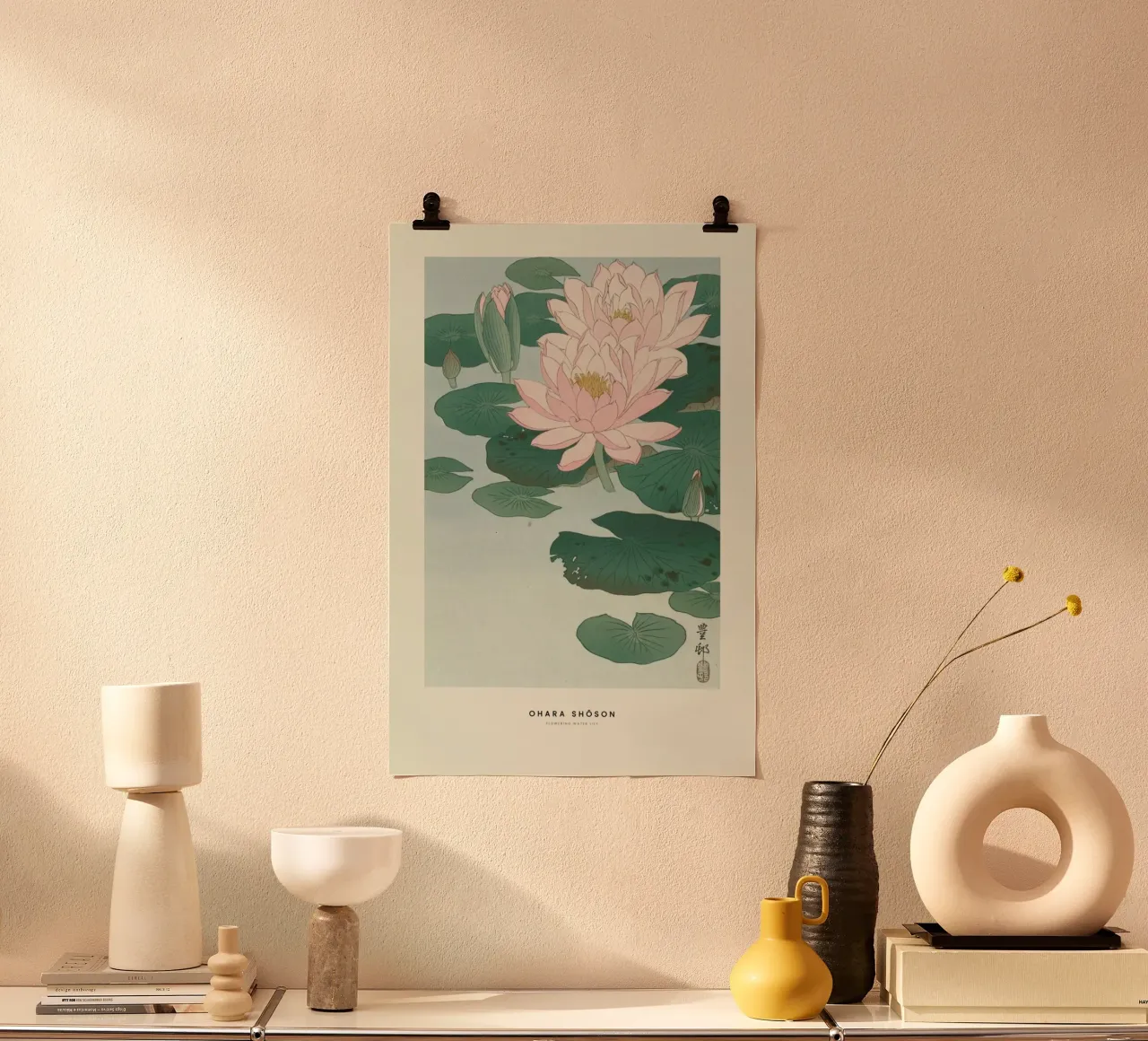 Ohara Shôson - Flowering Water Lily carta hahnemühle da ARTOTHEK