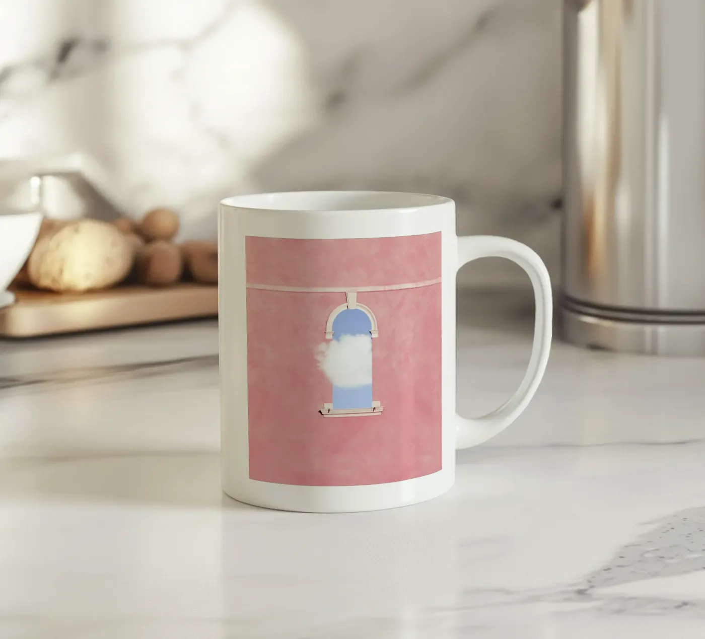 Shy Cloud ceramic mug by Rupert Höller