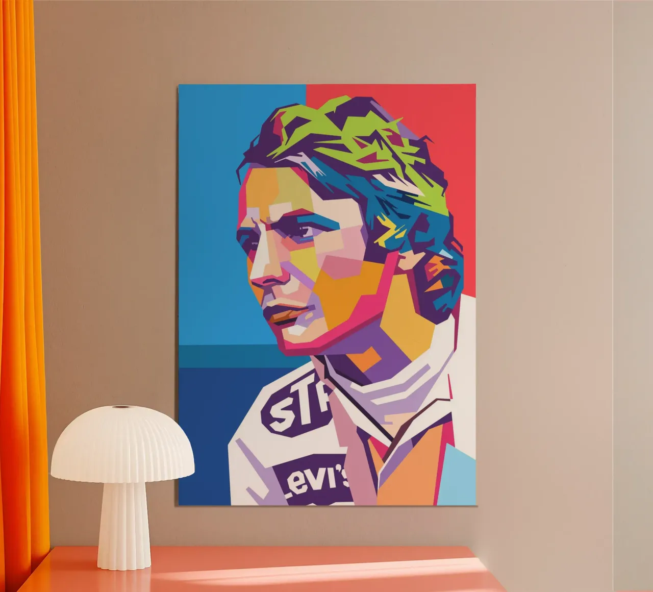 L'icona della Formula Uno Niki Lauda poster con telaio in alluminio da Hantamrata