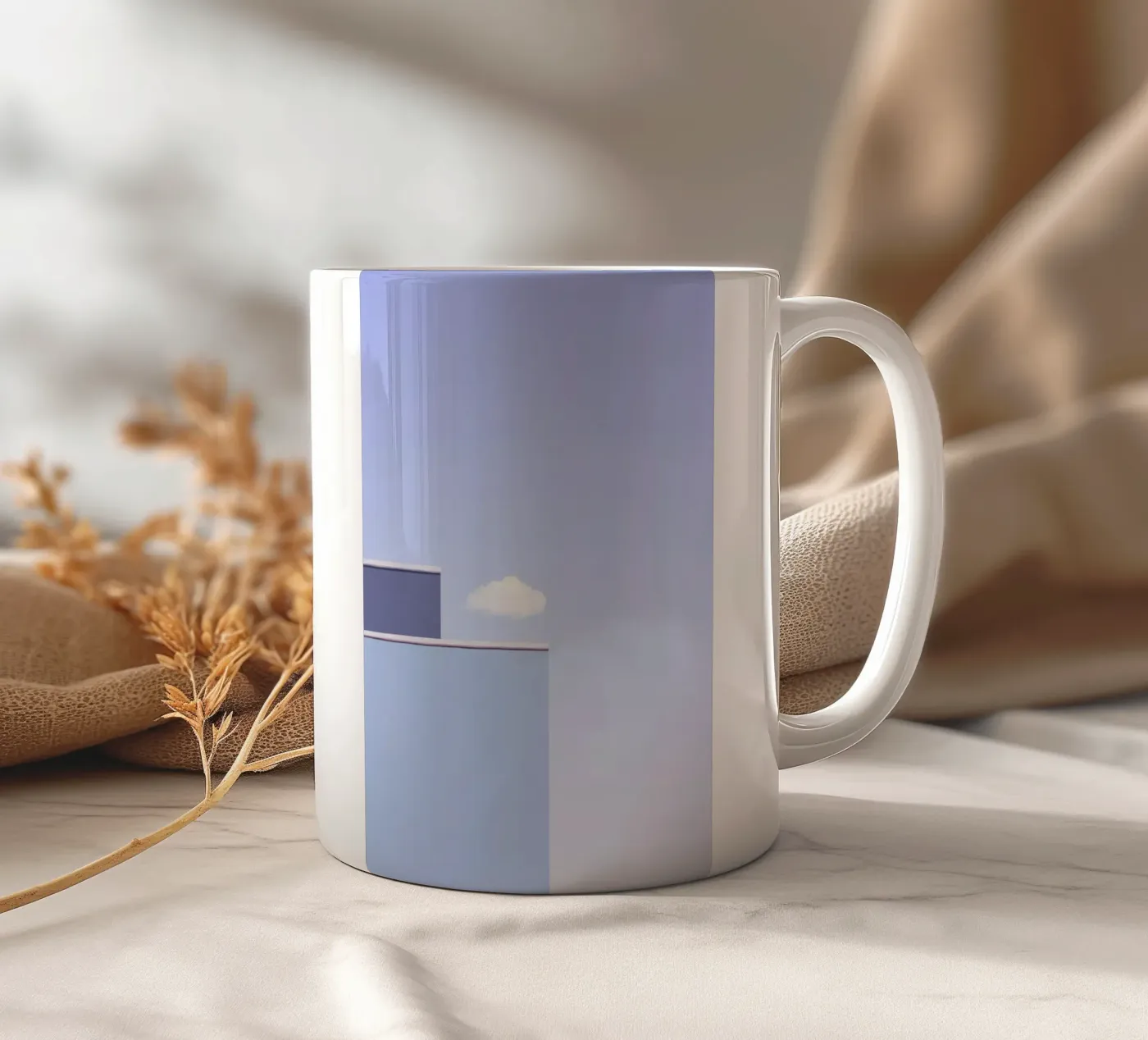 Fitting In ceramic mug by Rupert Höller
