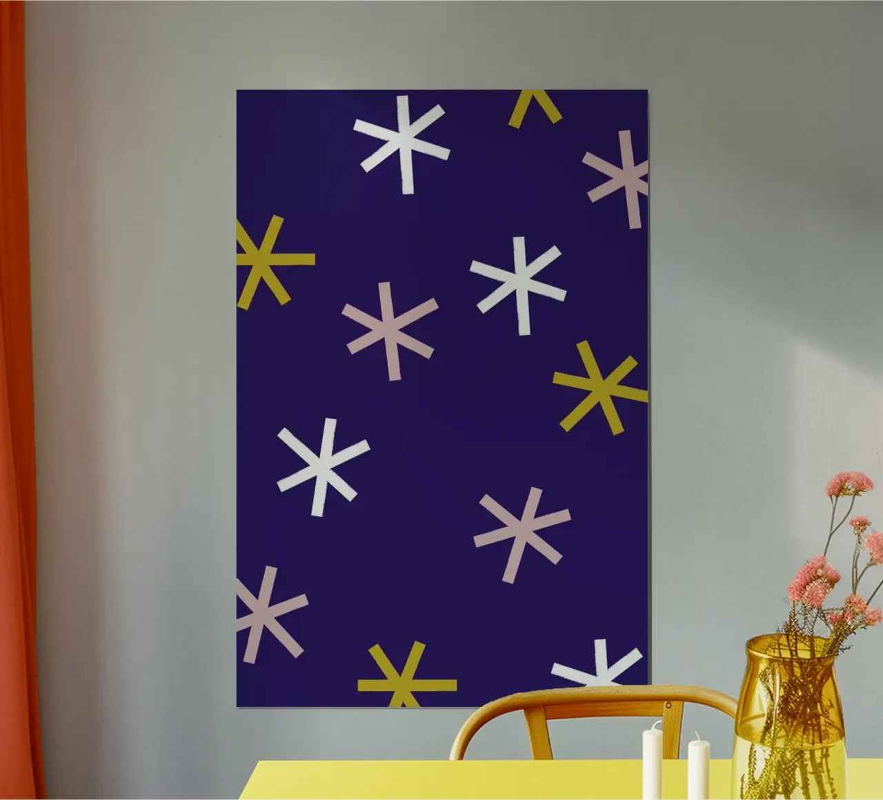 Stars poster avec cadre en plastique de Maren Gross