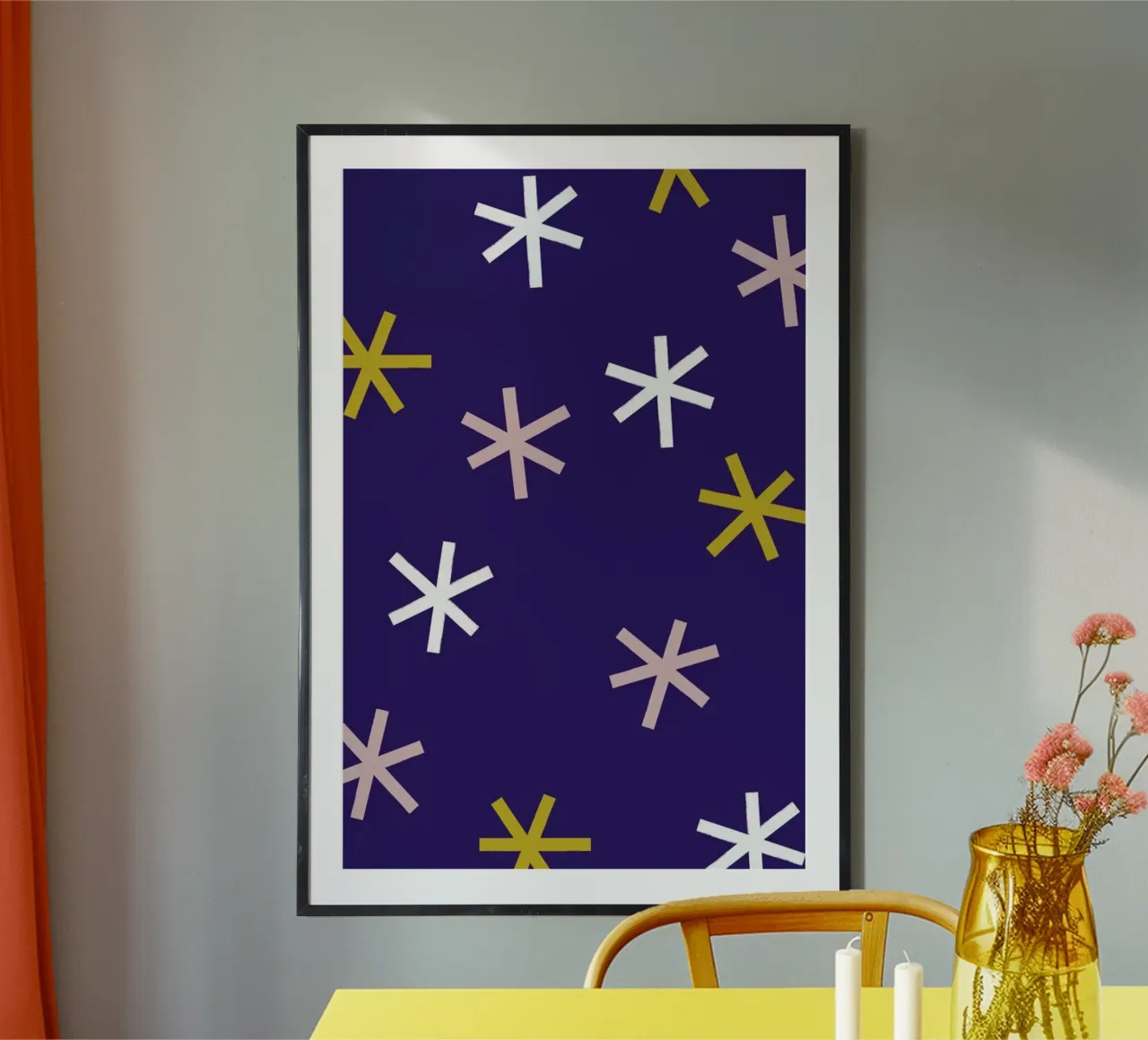 Stars poster avec cadre en plastique de Maren Gross