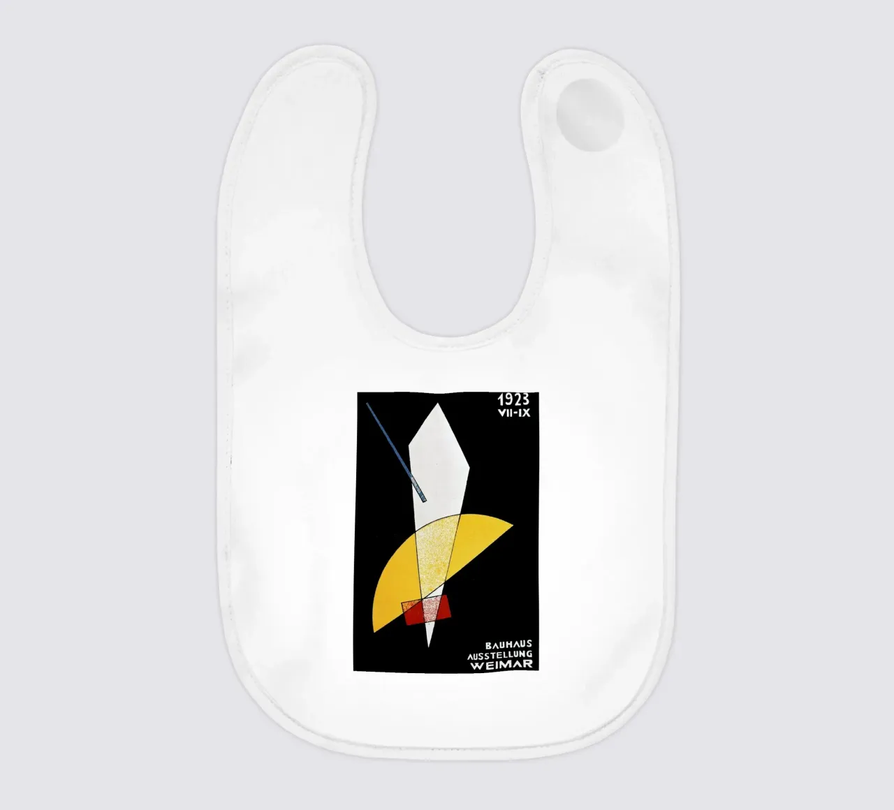 László Moholy-Nagy - Card for a Bauhaus Exhibition, Weimar Babylätzchen von ARTOTHEK