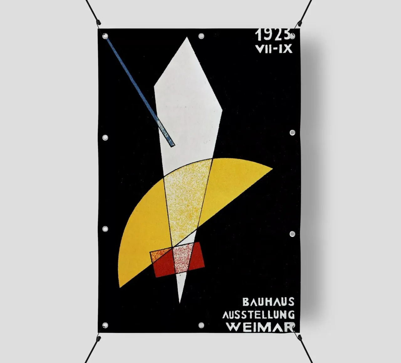 László Moholy-Nagy - Card for a Bauhaus Exhibition, Weimar PVC Plane von ARTOTHEK