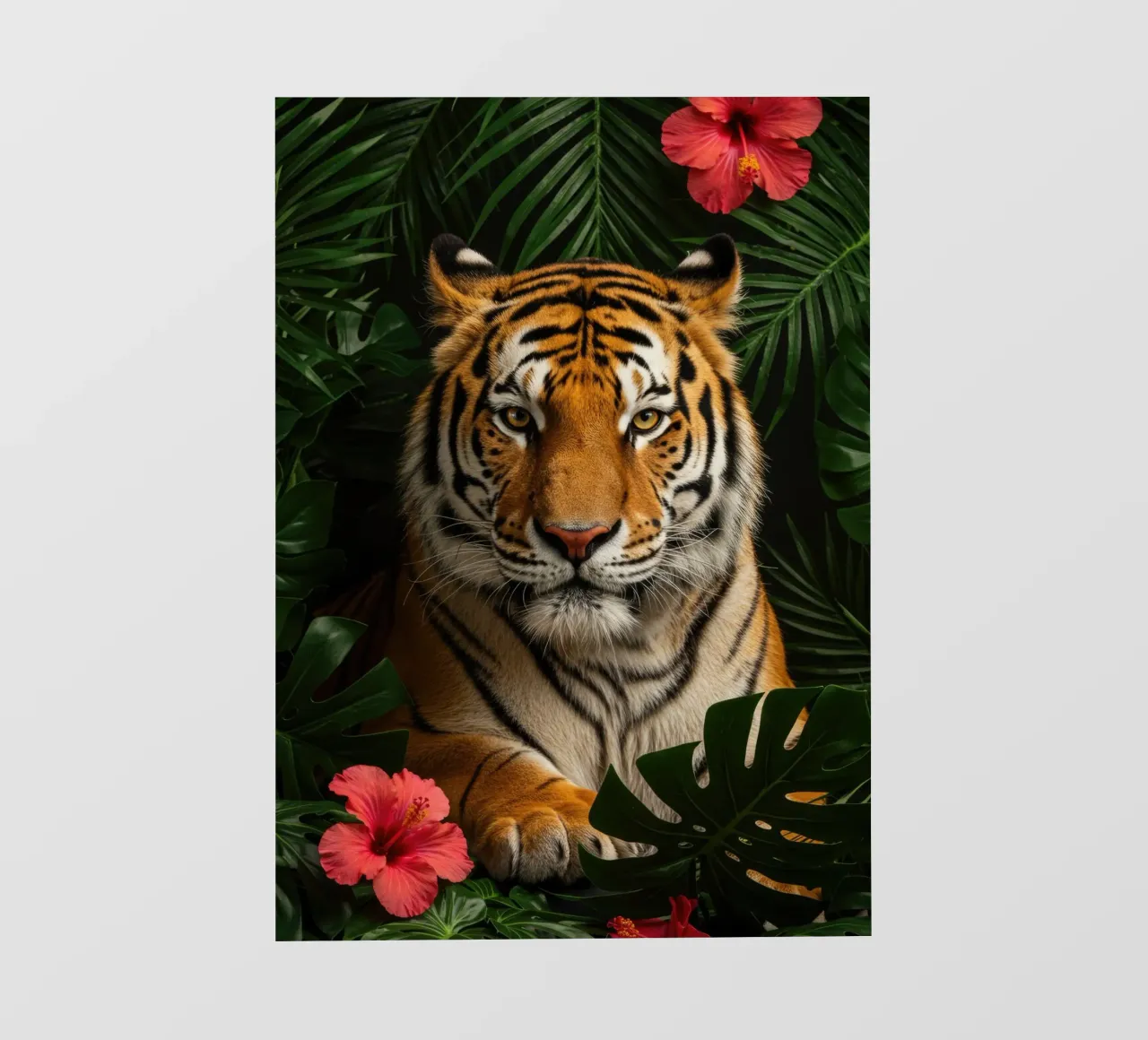 Tigre botanica pellicola backlit da Pawtrait Studio