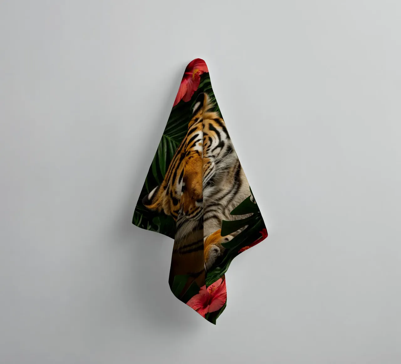 Tigre botanique serviette de bain de Pawtrait Studio