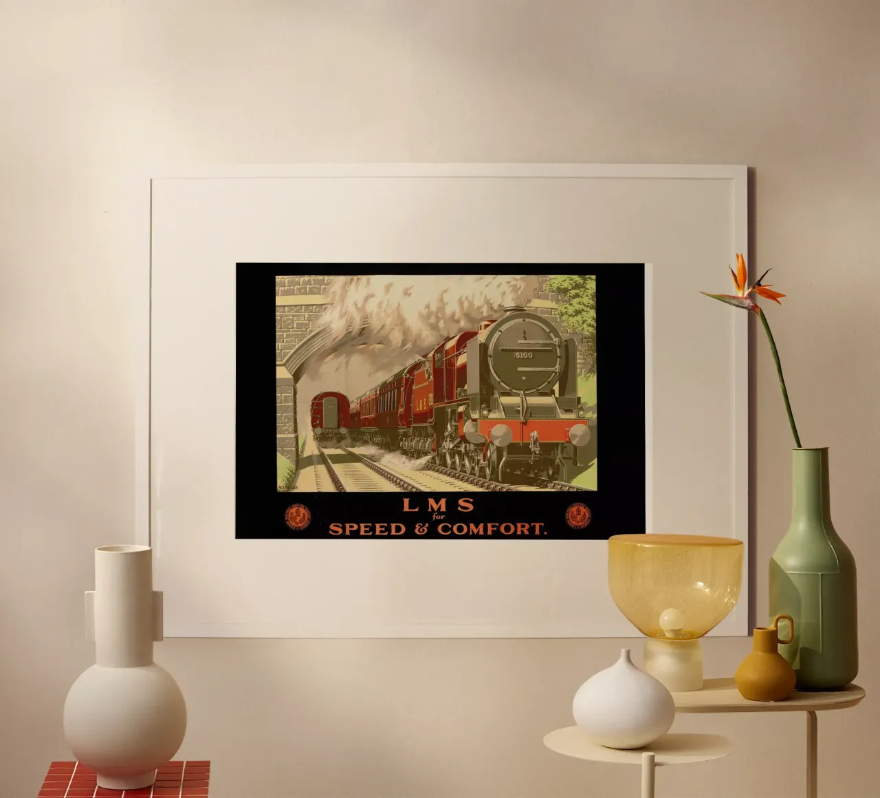 Secretan - LMS for Speed and Comfort poster con telaio in plastica da ARTOTHEK