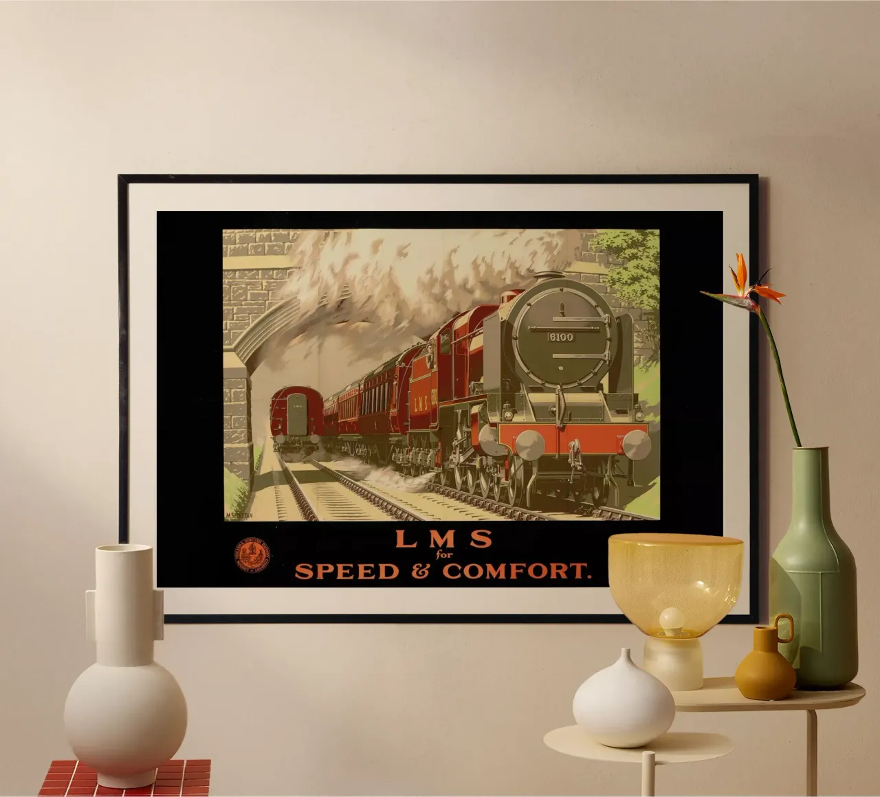 Secretan - LMS for Speed and Comfort poster con telaio in plastica da ARTOTHEK