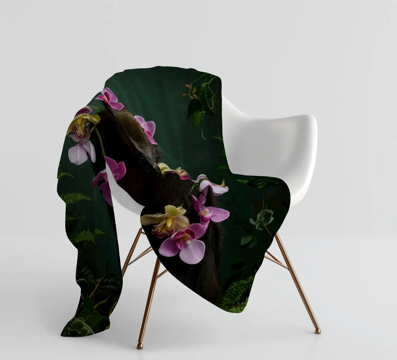 Scimmia botanica coperta in pile da Pawtrait Studio