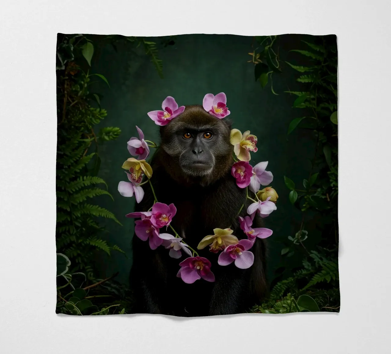 Scimmia botanica coperta in pile da Pawtrait Studio