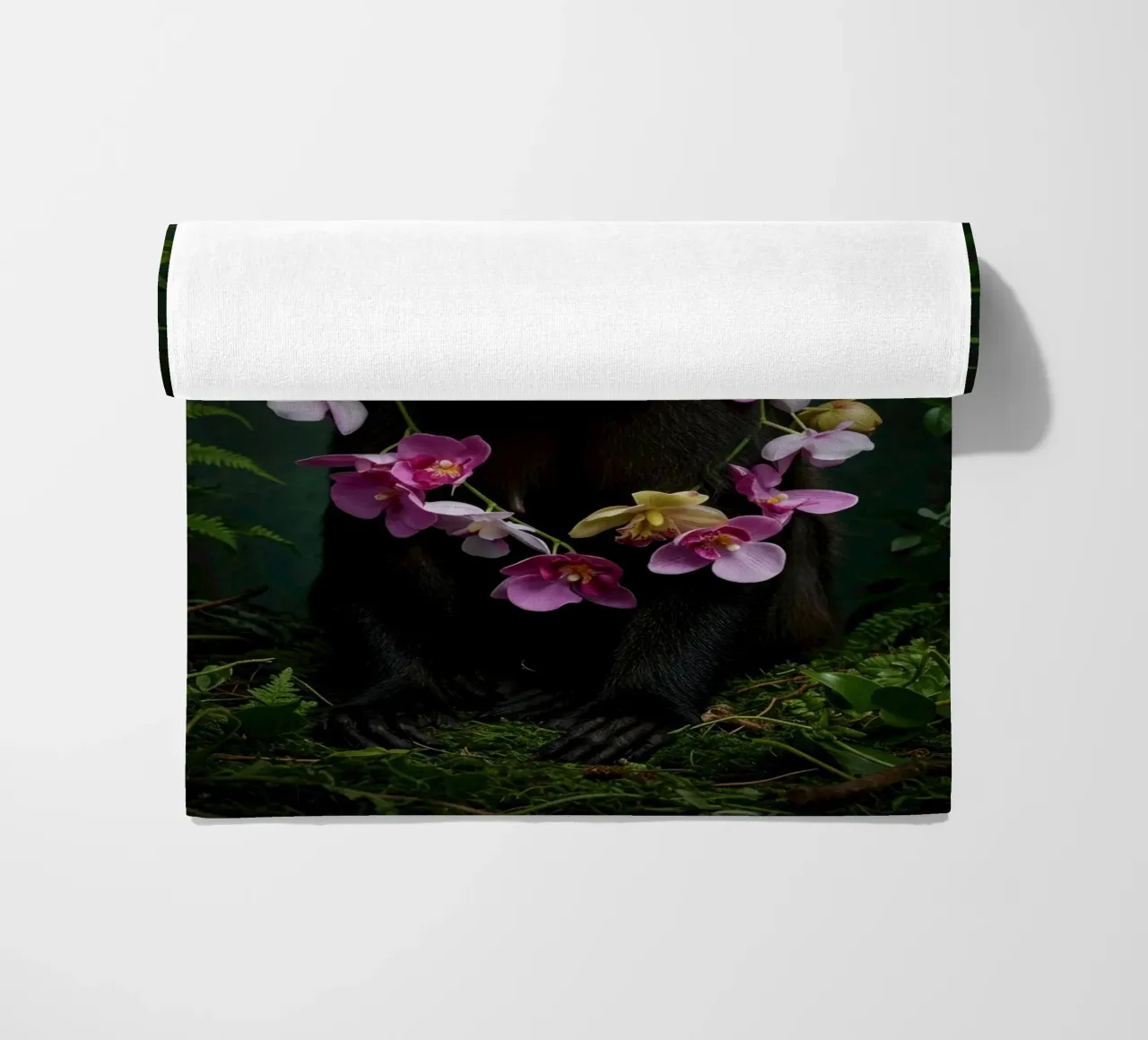 Botanical Monkey telo mare da Pawtrait Studio