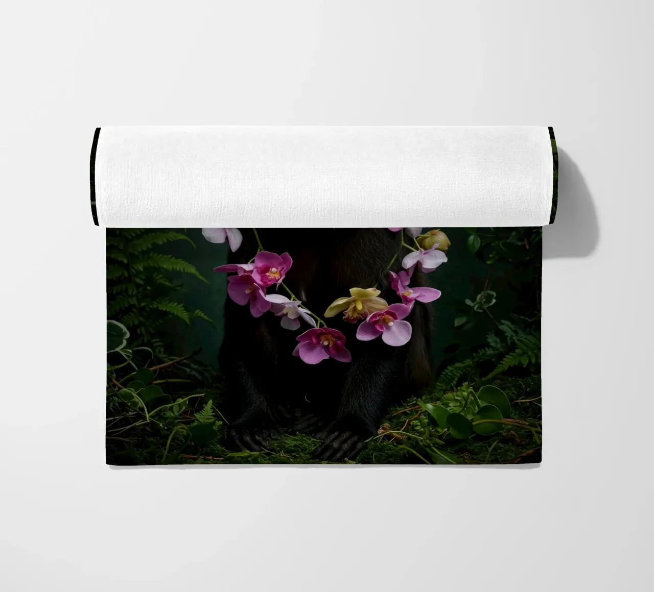 Botanical Monkey telo mare da Pawtrait Studio