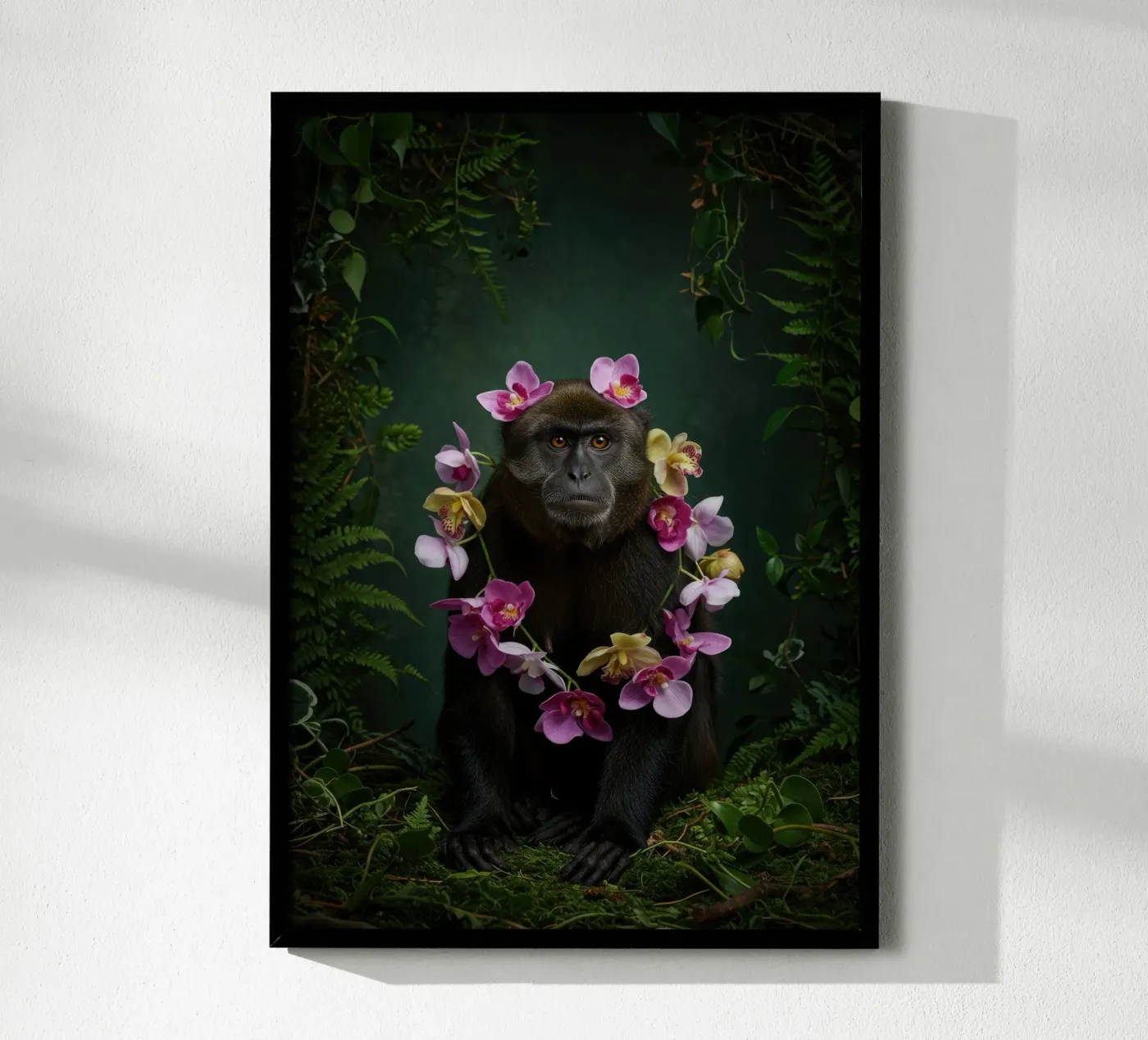Botanical Monkey poster by Pawtrait Studio