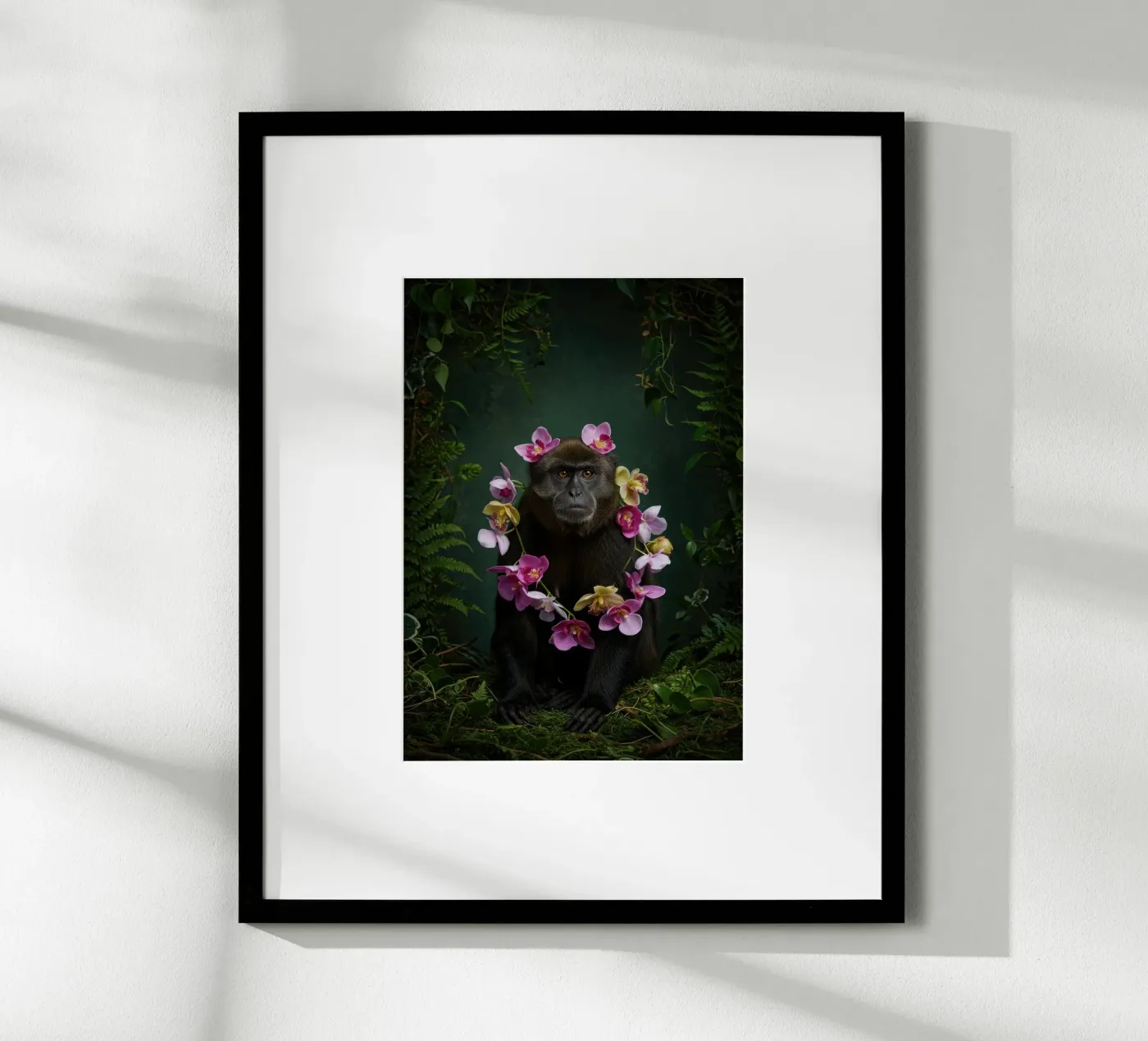 Botanical Monkey poster by Pawtrait Studio