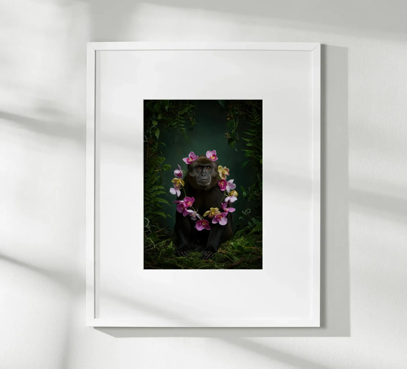 Botanical Monkey poster by Pawtrait Studio