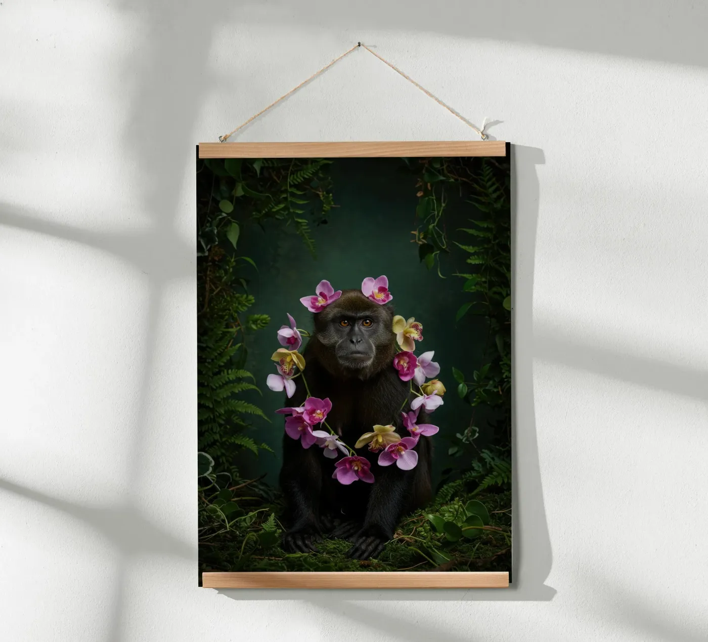 Botanical Monkey poster by Pawtrait Studio