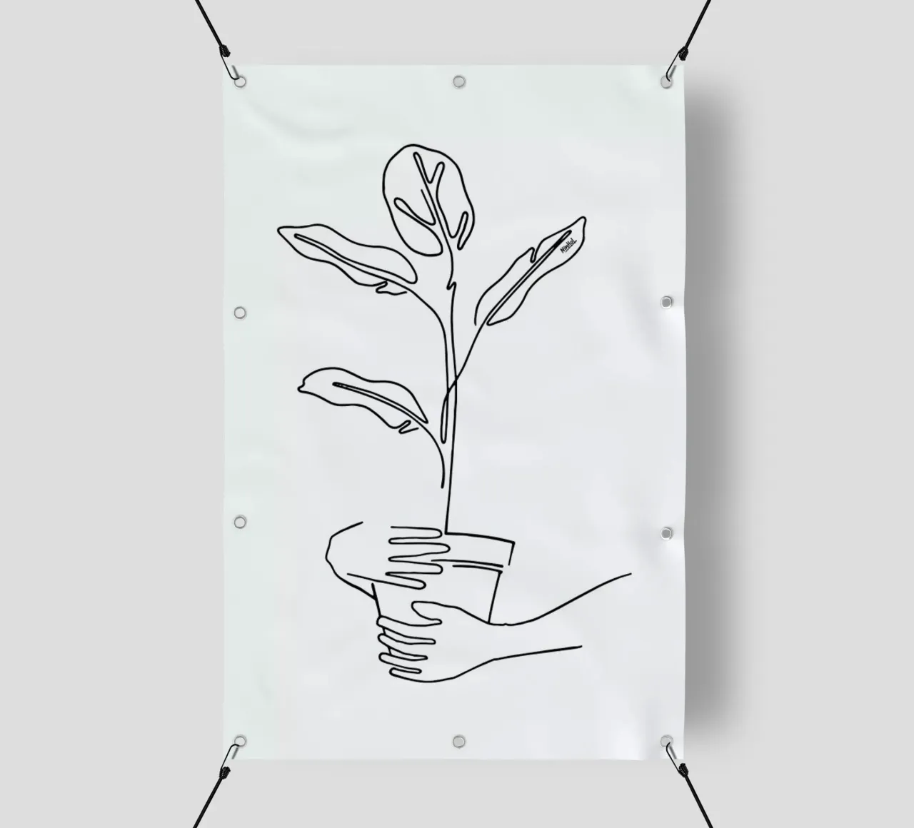 Mood Plants telo in pvc da Ninhol