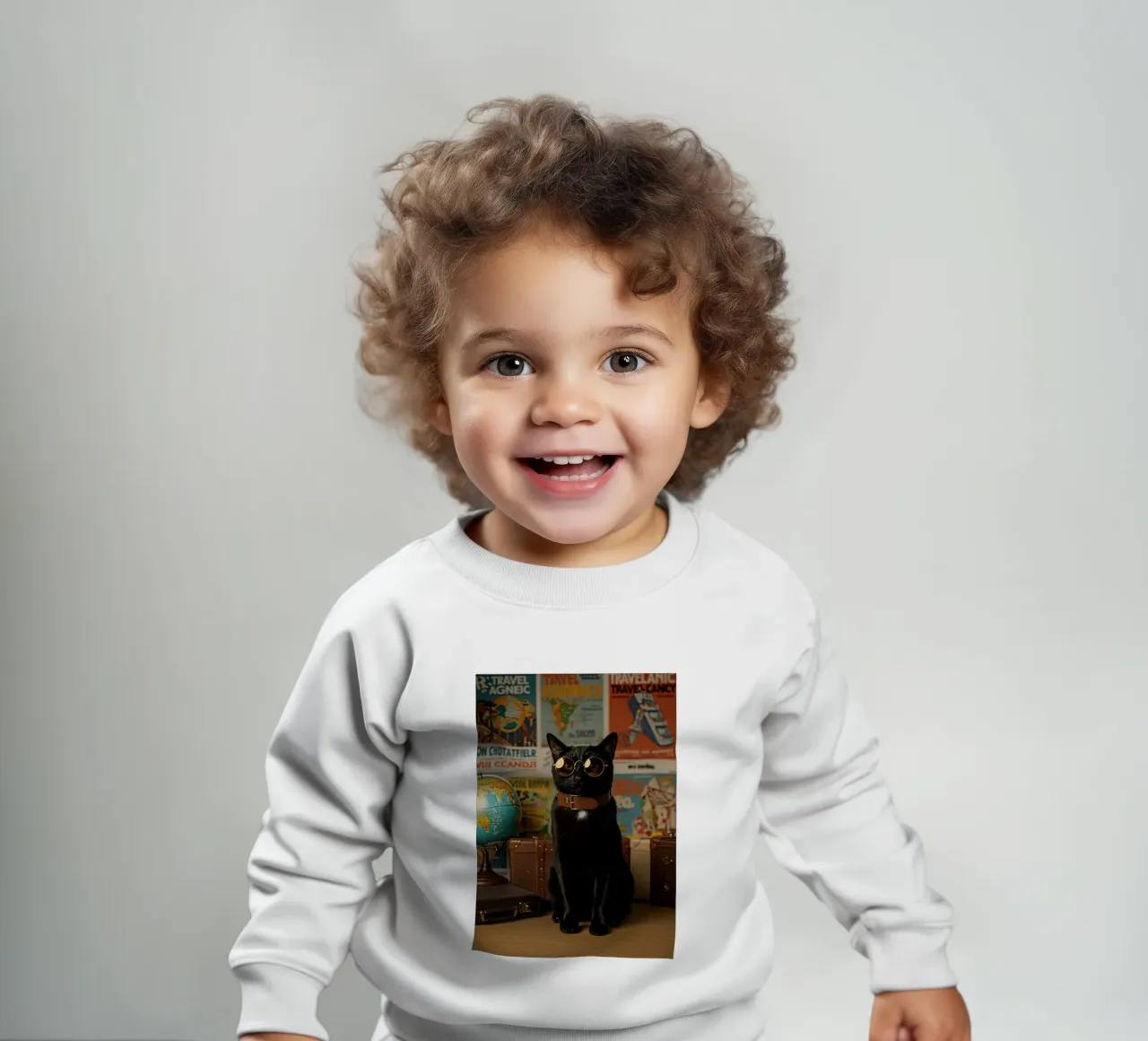 Gatto elegante felpa neonato da Pawtrait Studio