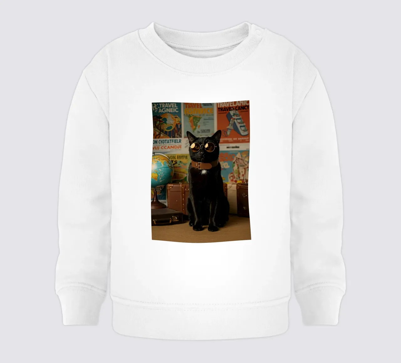Gatto elegante felpa neonato da Pawtrait Studio