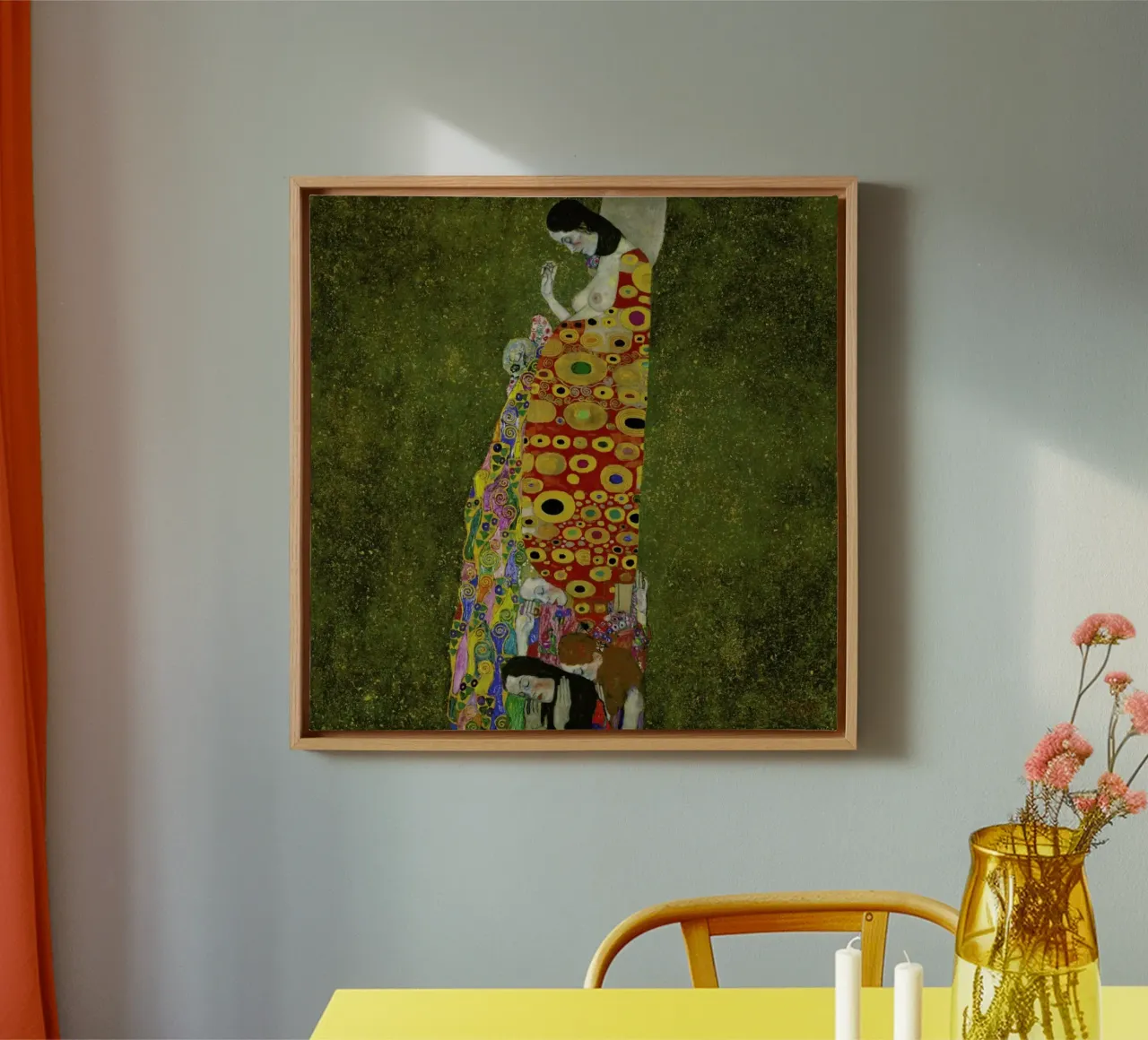 Klimt - The Hope II tela con Cornice a cassetta da ARTOTHEK