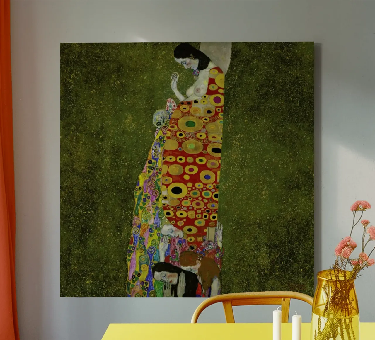 Klimt - The Hope II tela con Cornice a cassetta da ARTOTHEK