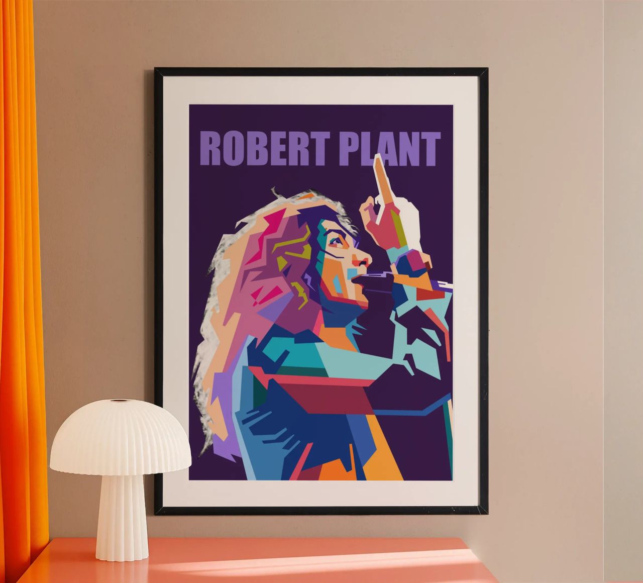 Robert Plant pop art poster by Hantamrata