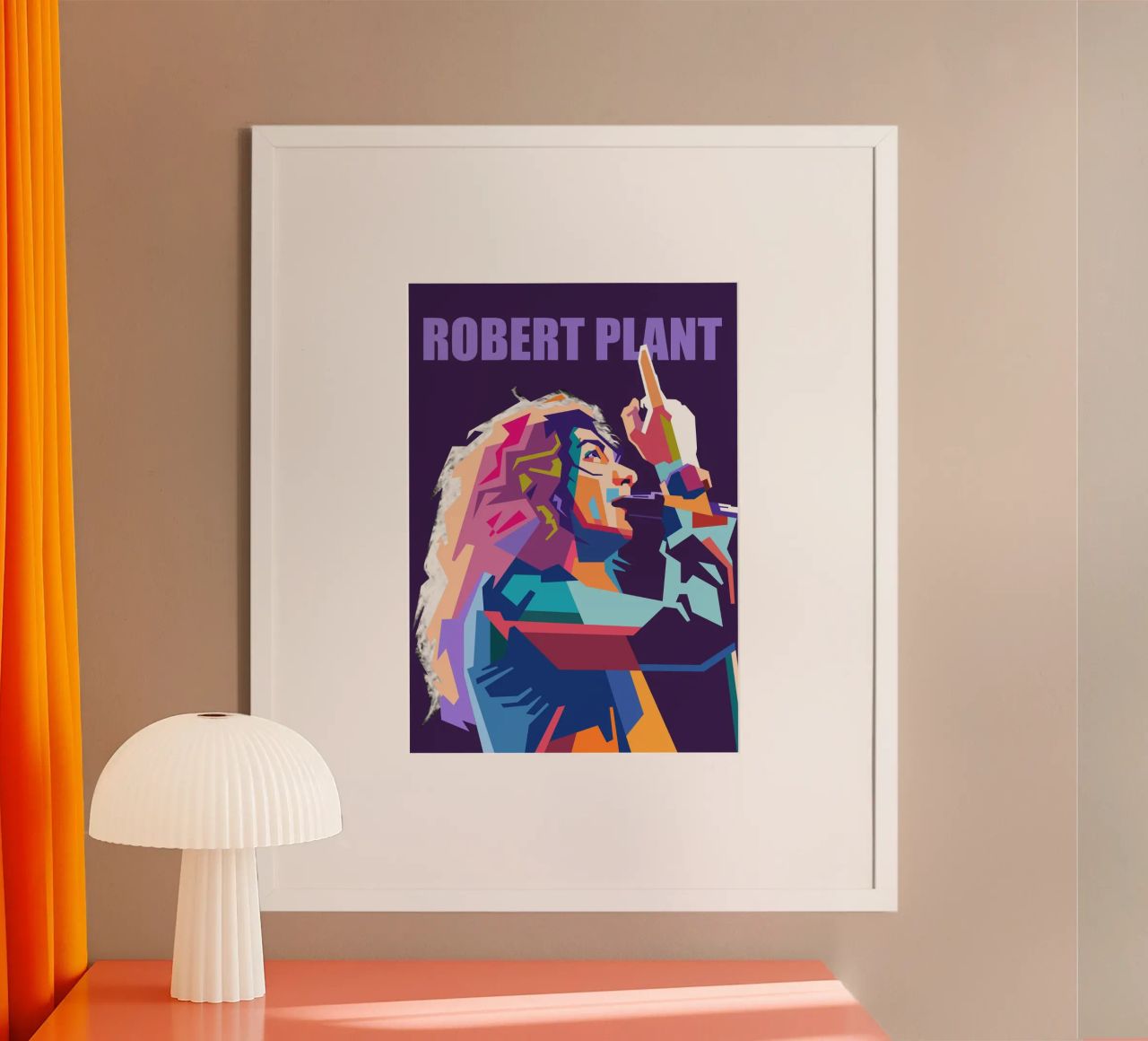 Robert Plant pop art poster by Hantamrata