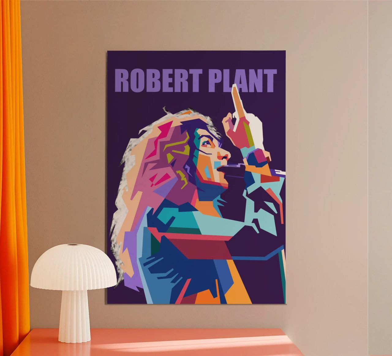 Robert Plant pop art poster by Hantamrata