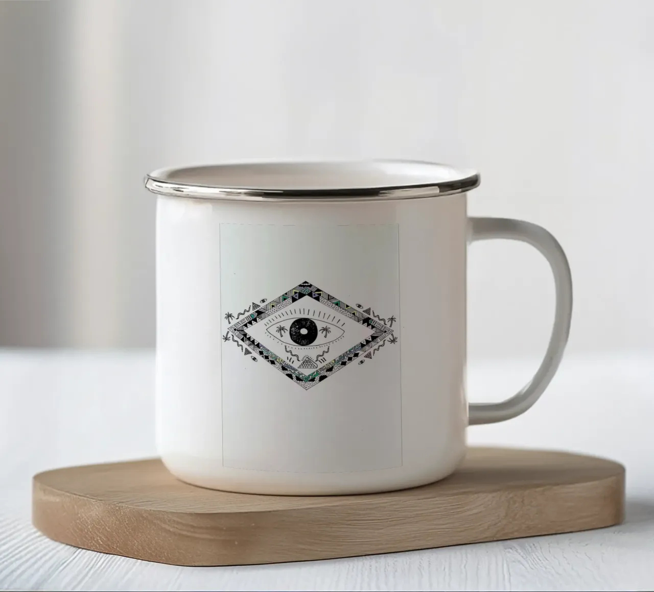 TTT enamel mug by Kris Tate