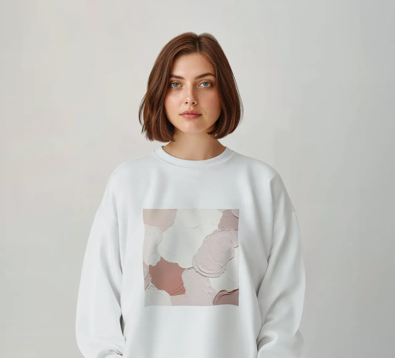 Cloudy Pink Abstract felpa da Ingrid Beddoes