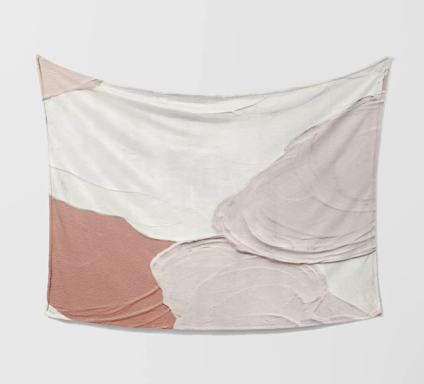 Cloudy Pink Abstract Fleecedecke von Ingrid Beddoes