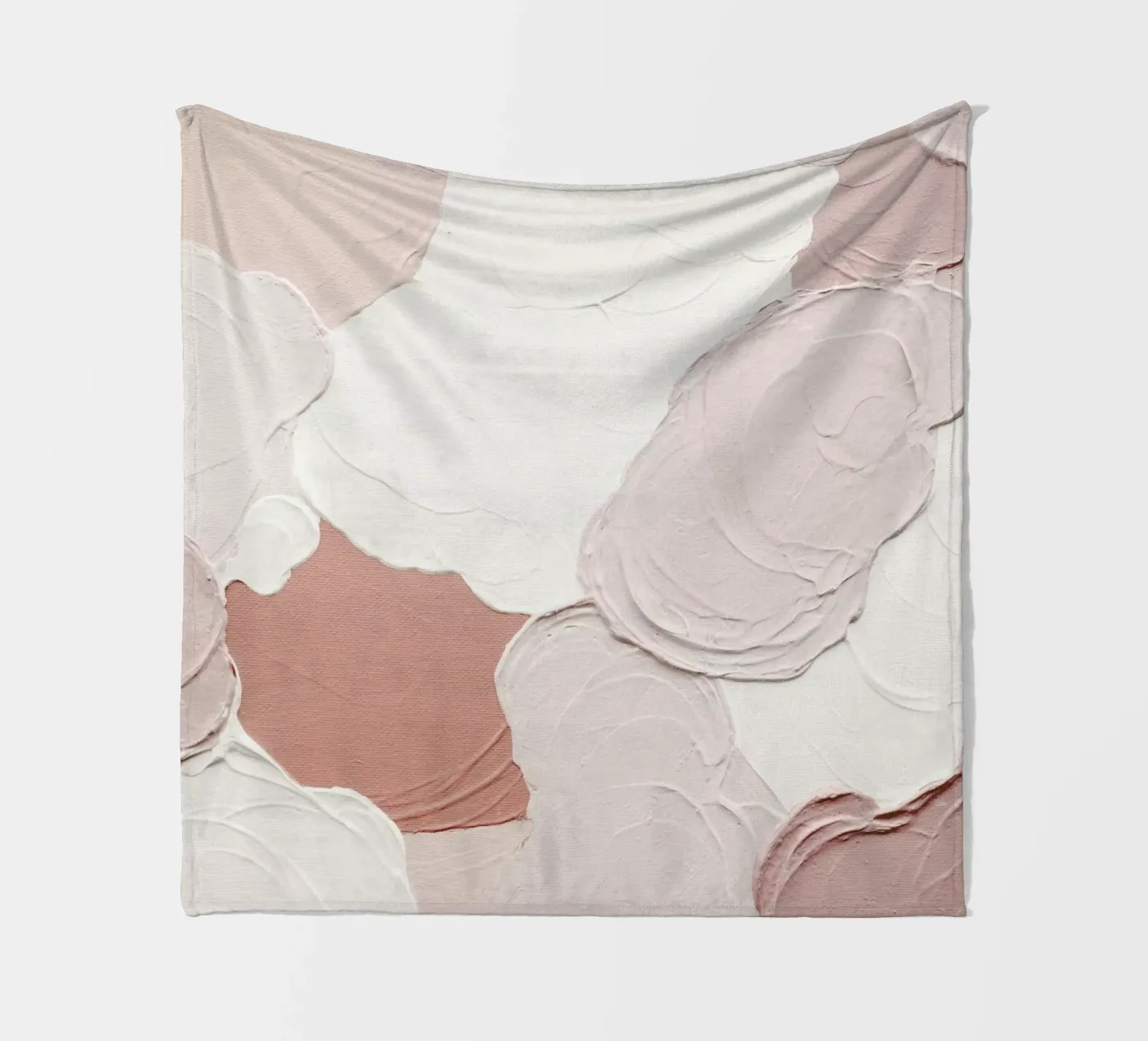 Cloudy Pink Abstract Fleecedecke von Ingrid Beddoes