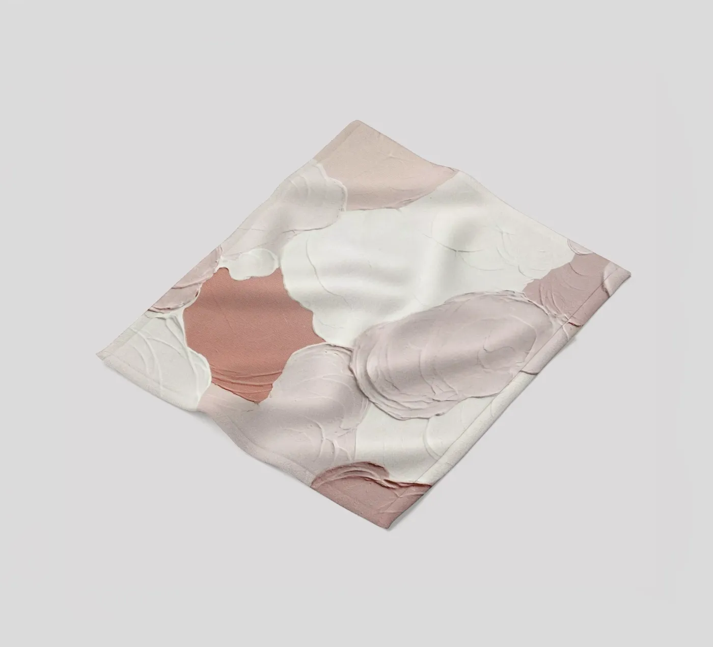 Cloudy Pink Abstract Fleecedecke von Ingrid Beddoes