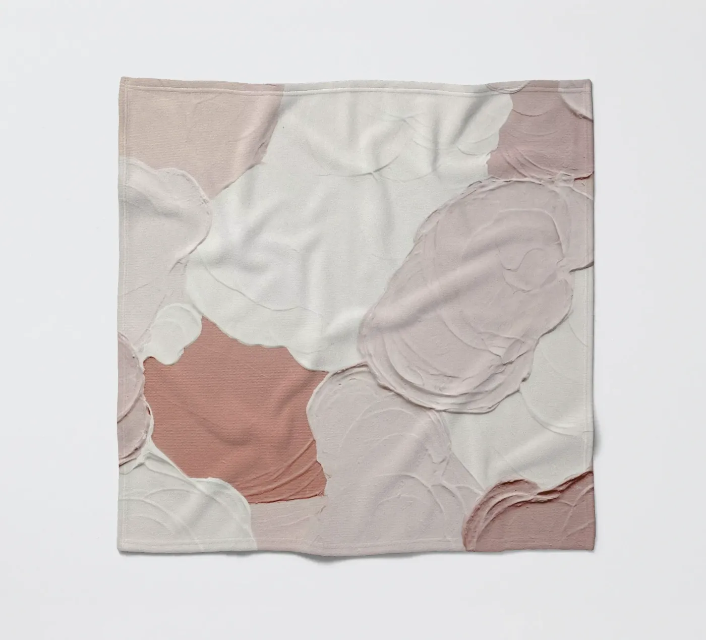 Cloudy Pink Abstract Fleecedecke von Ingrid Beddoes
