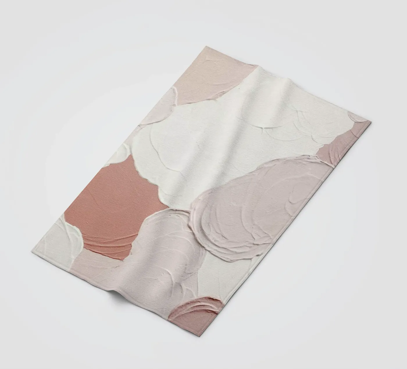 Cloudy Pink Abstract Fleecedecke von Ingrid Beddoes