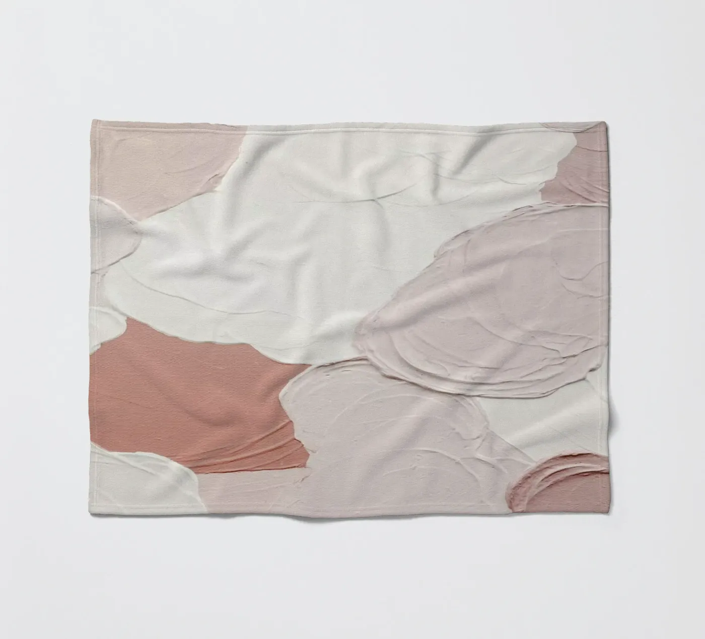 Cloudy Pink Abstract Fleecedecke von Ingrid Beddoes
