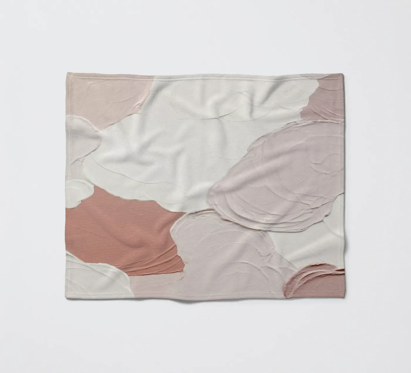 Cloudy Pink Abstract Fleecedecke von Ingrid Beddoes