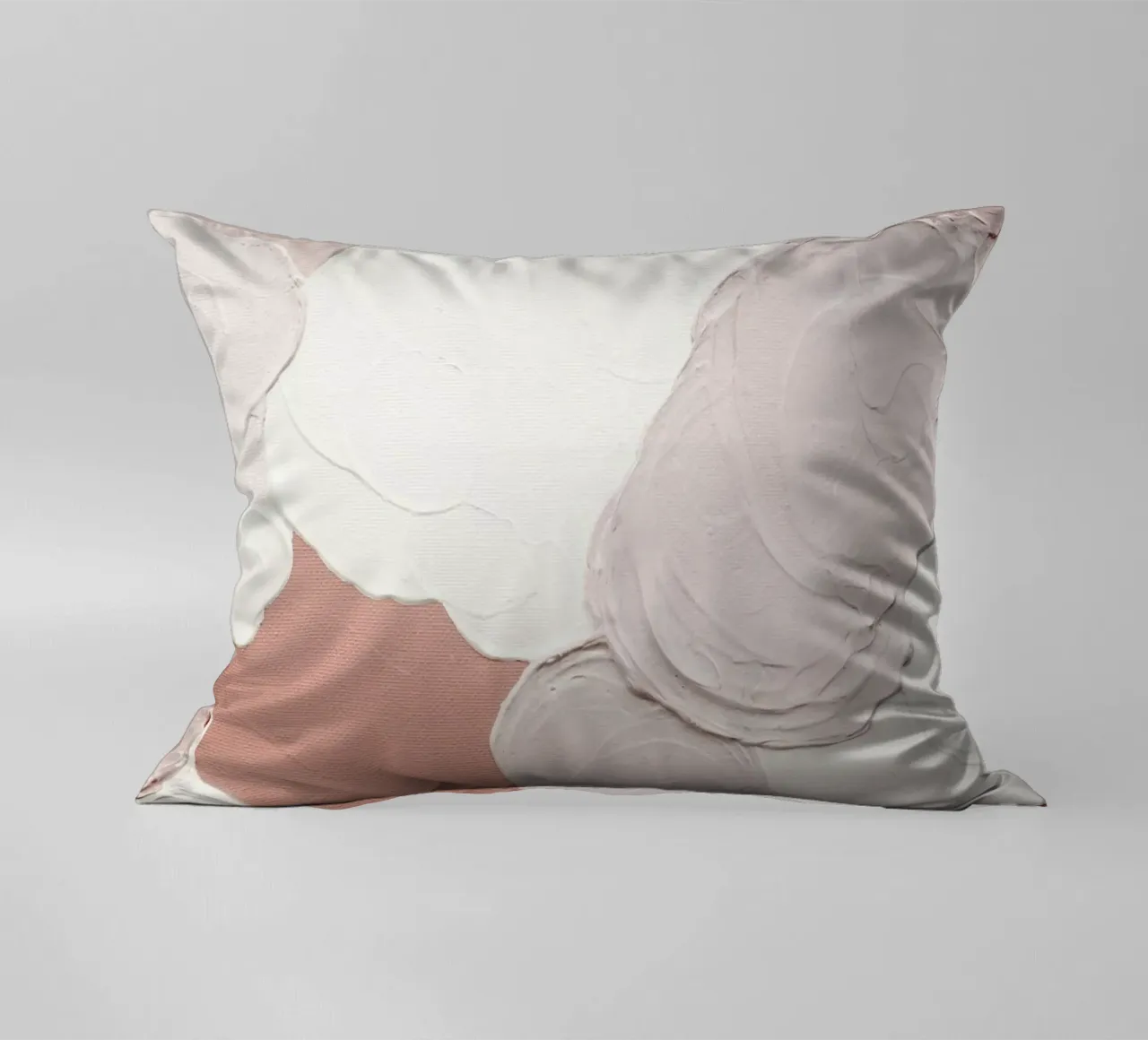 Cloudy Pink Abstract cuscino da Ingrid Beddoes