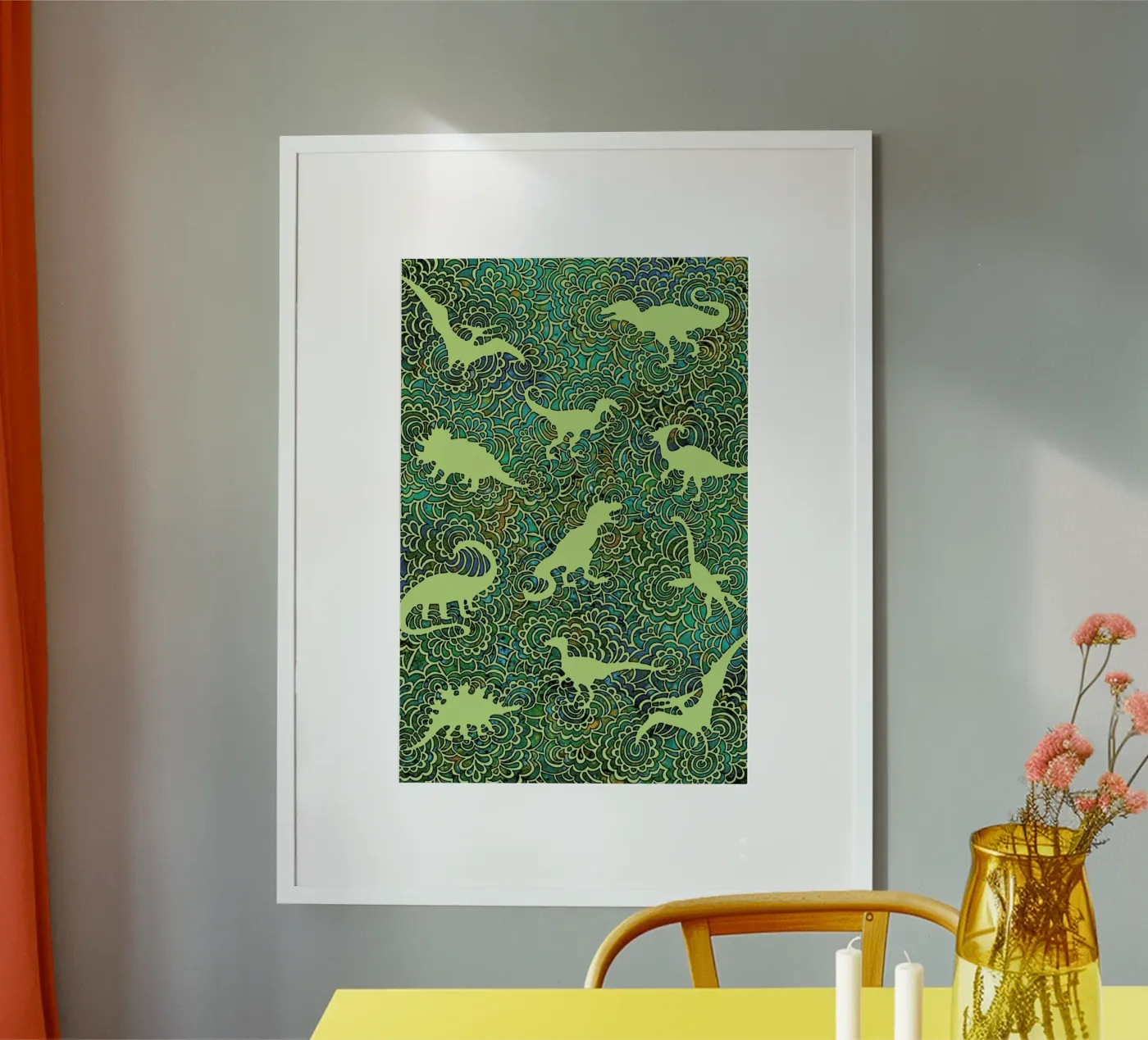 Green Dinos poster da KP Design