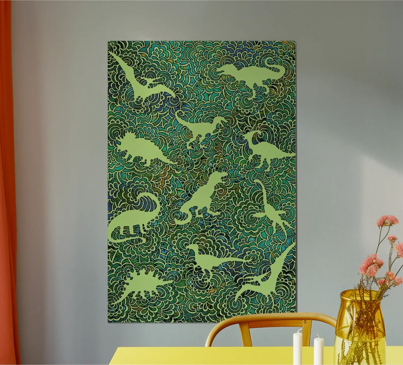 Green Dinos poster da KP Design