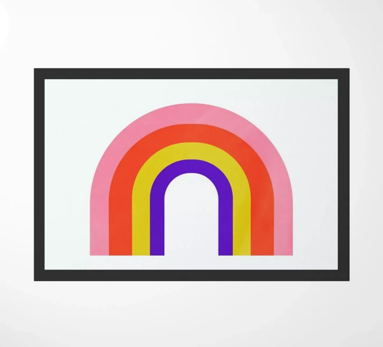 Rainbow deurmat van Little Flourishes