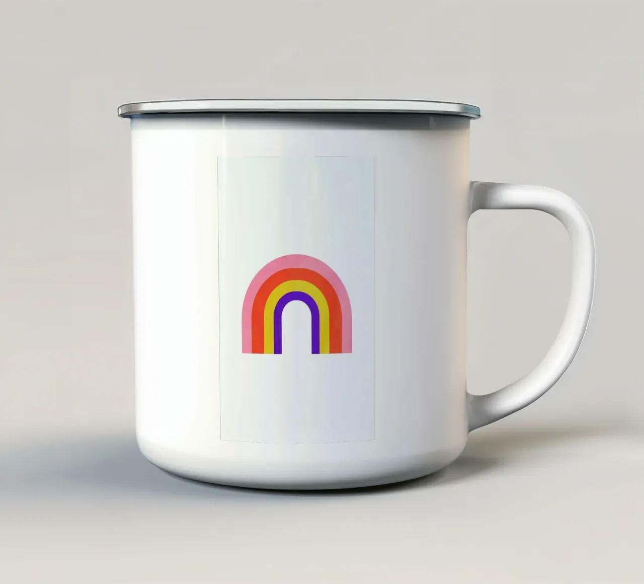 Rainbow tazza in smalto da Little Flourishes