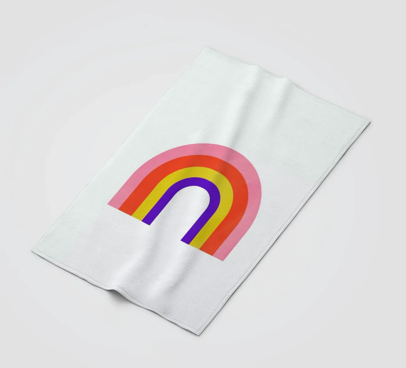 Rainbow fleece blanket by Little Flourishes