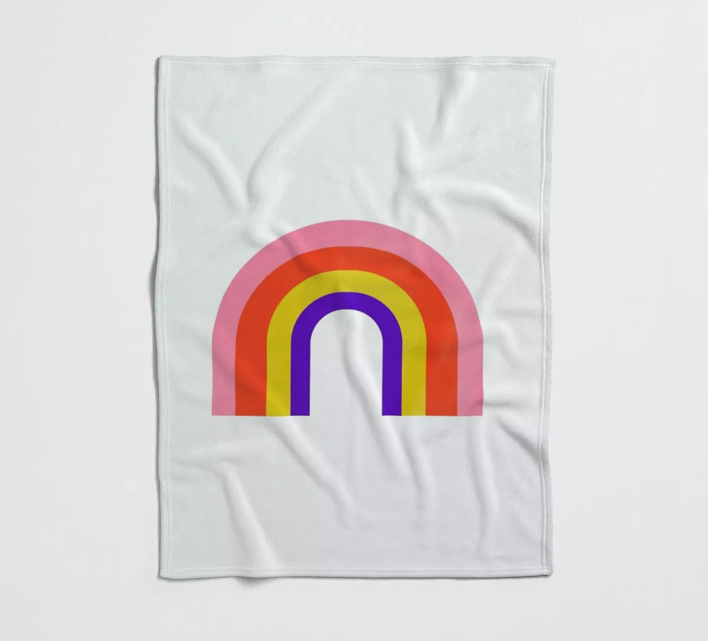 Rainbow fleece blanket by Little Flourishes