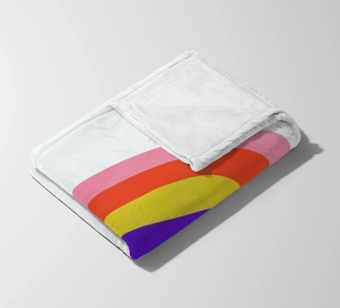 Rainbow fleece blanket by Little Flourishes