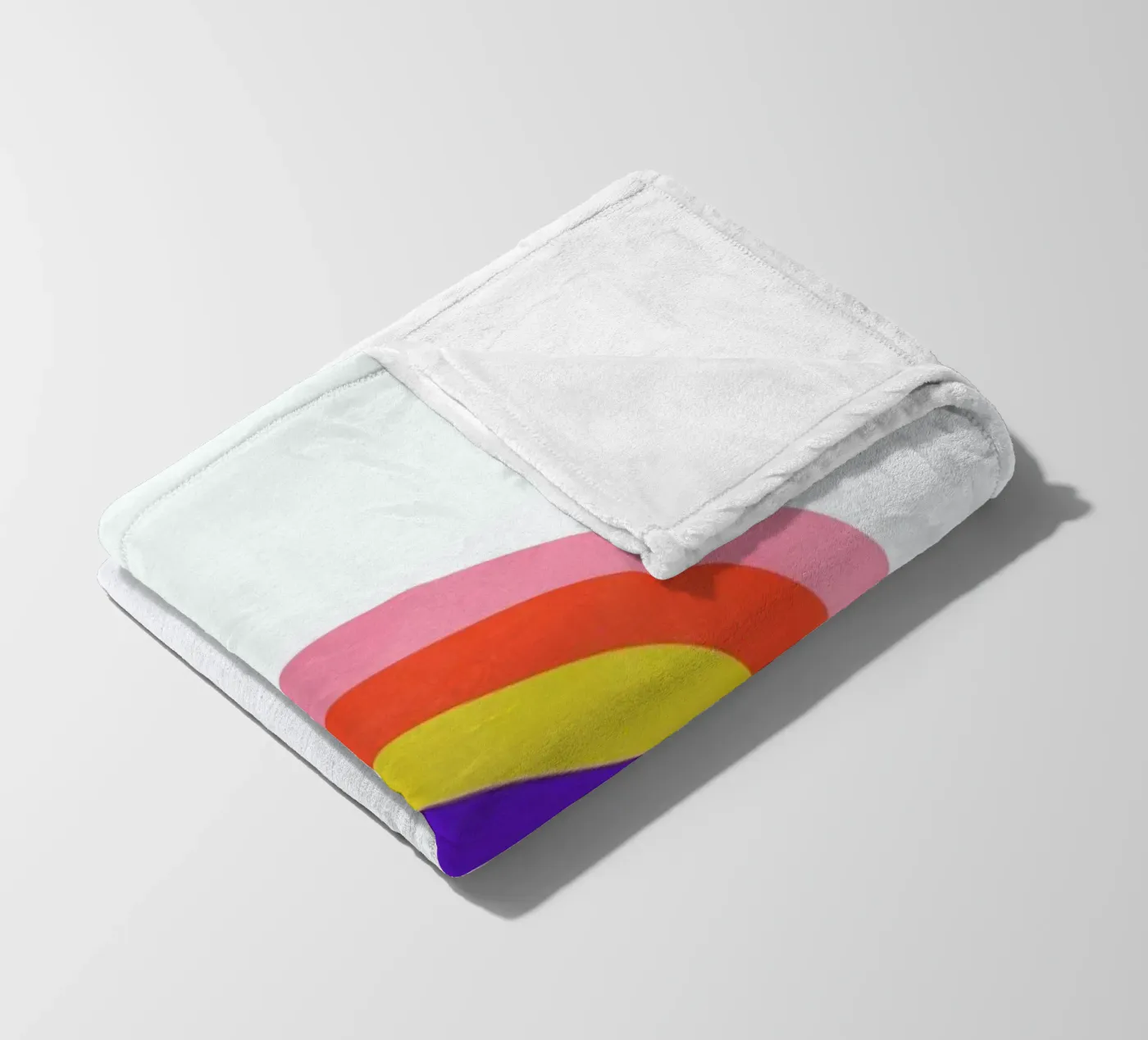 Rainbow fleece blanket by Little Flourishes
