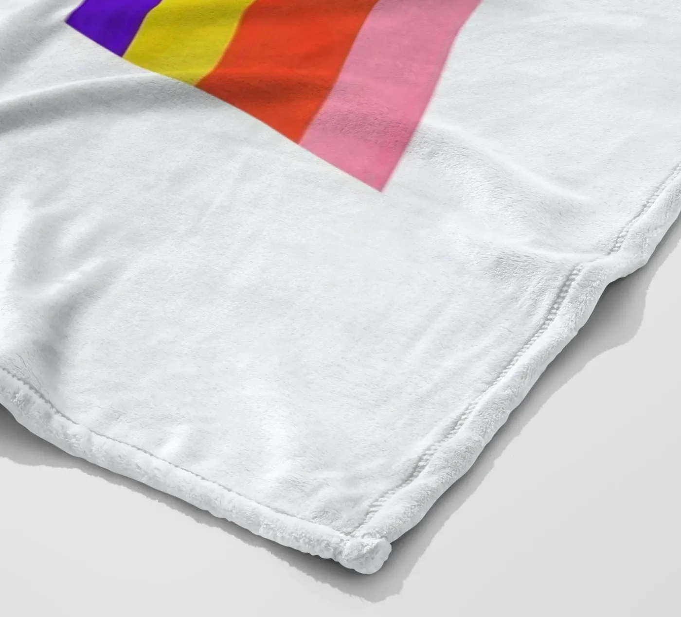 Rainbow fleece blanket by Little Flourishes