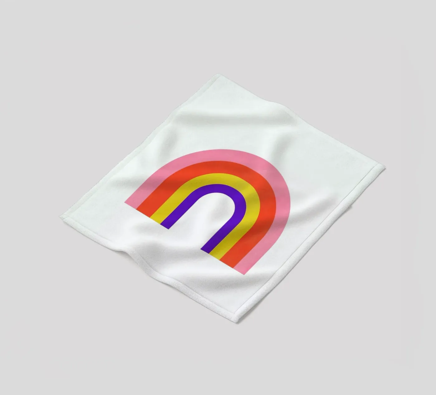 Rainbow fleece blanket by Little Flourishes